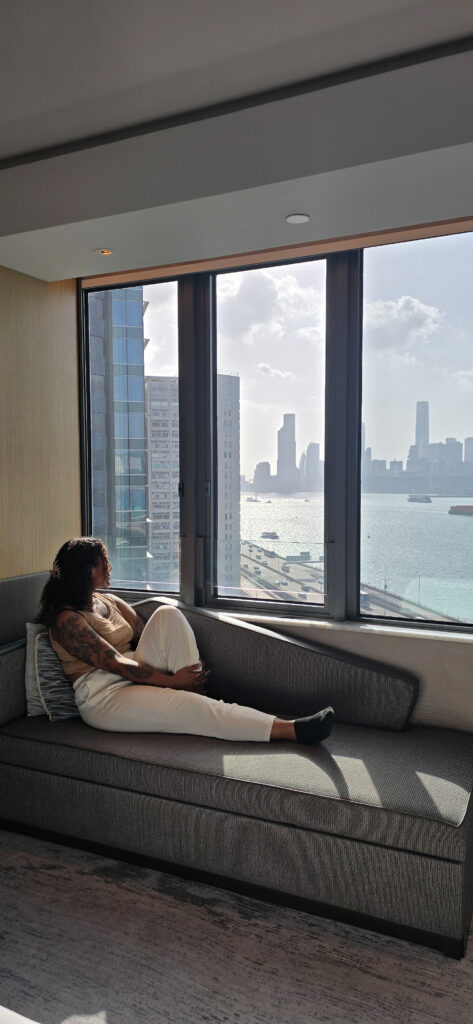 hyatt centric victoria harbour stay in Hong Kong room view