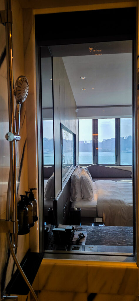 shower view at hyatt centric victoria harbour