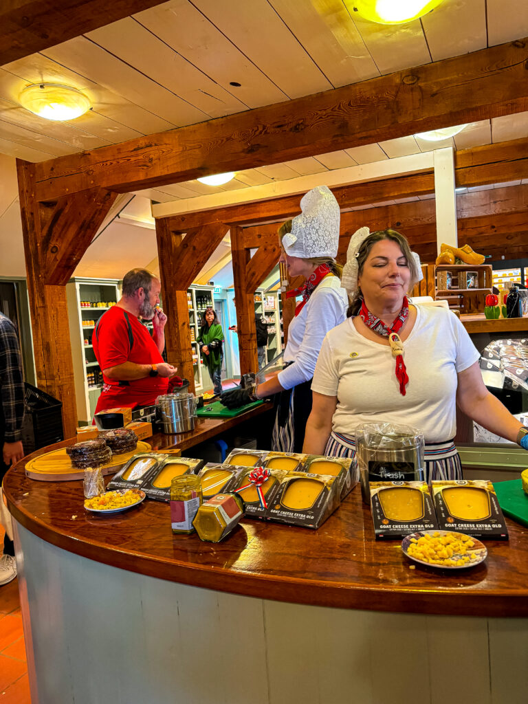 cheese samples zaanse schans day trip