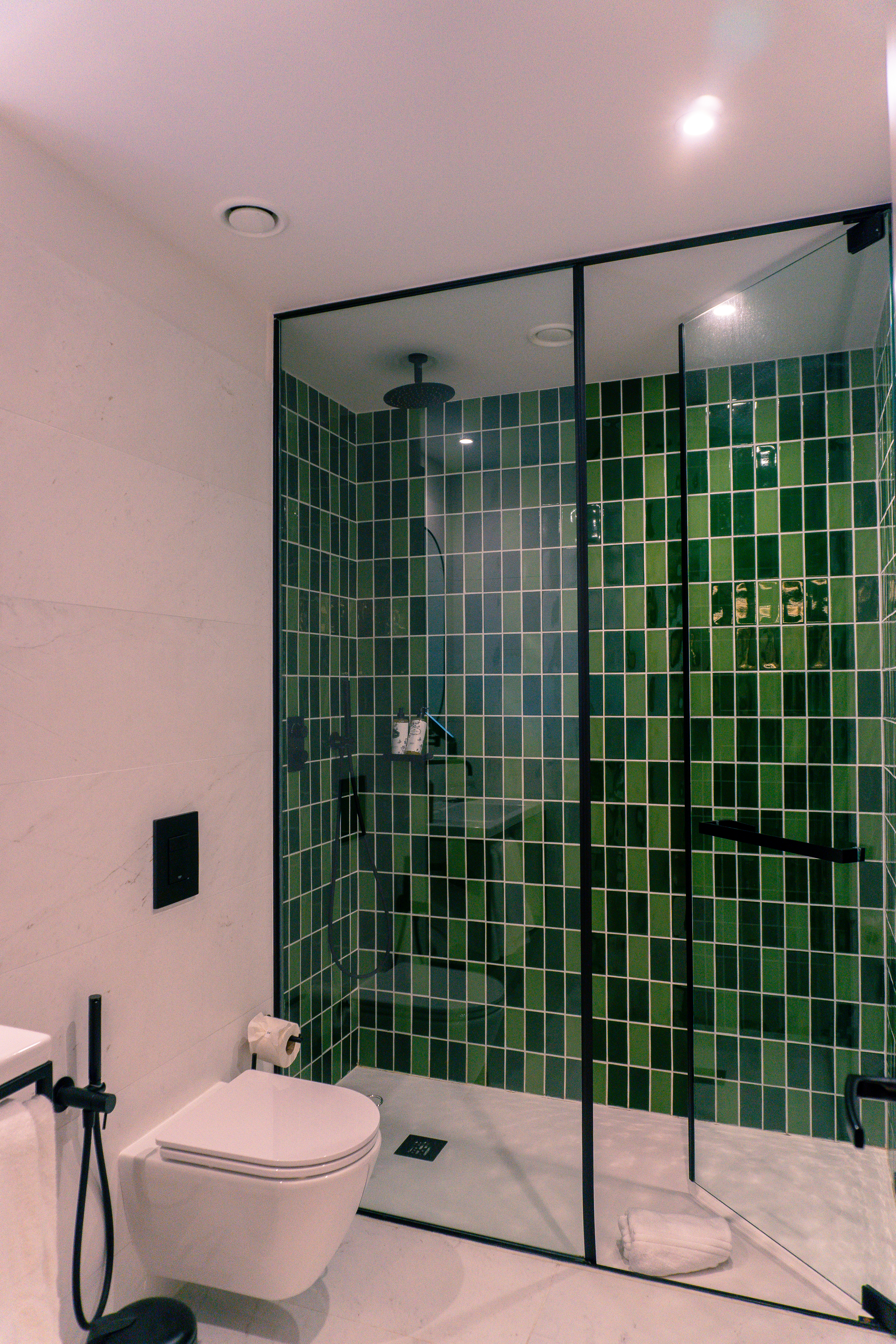 decorative shower at the best hotel in porto, portugal - editory garden hotel