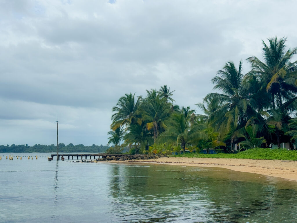 beautiful clear water beach in Panama