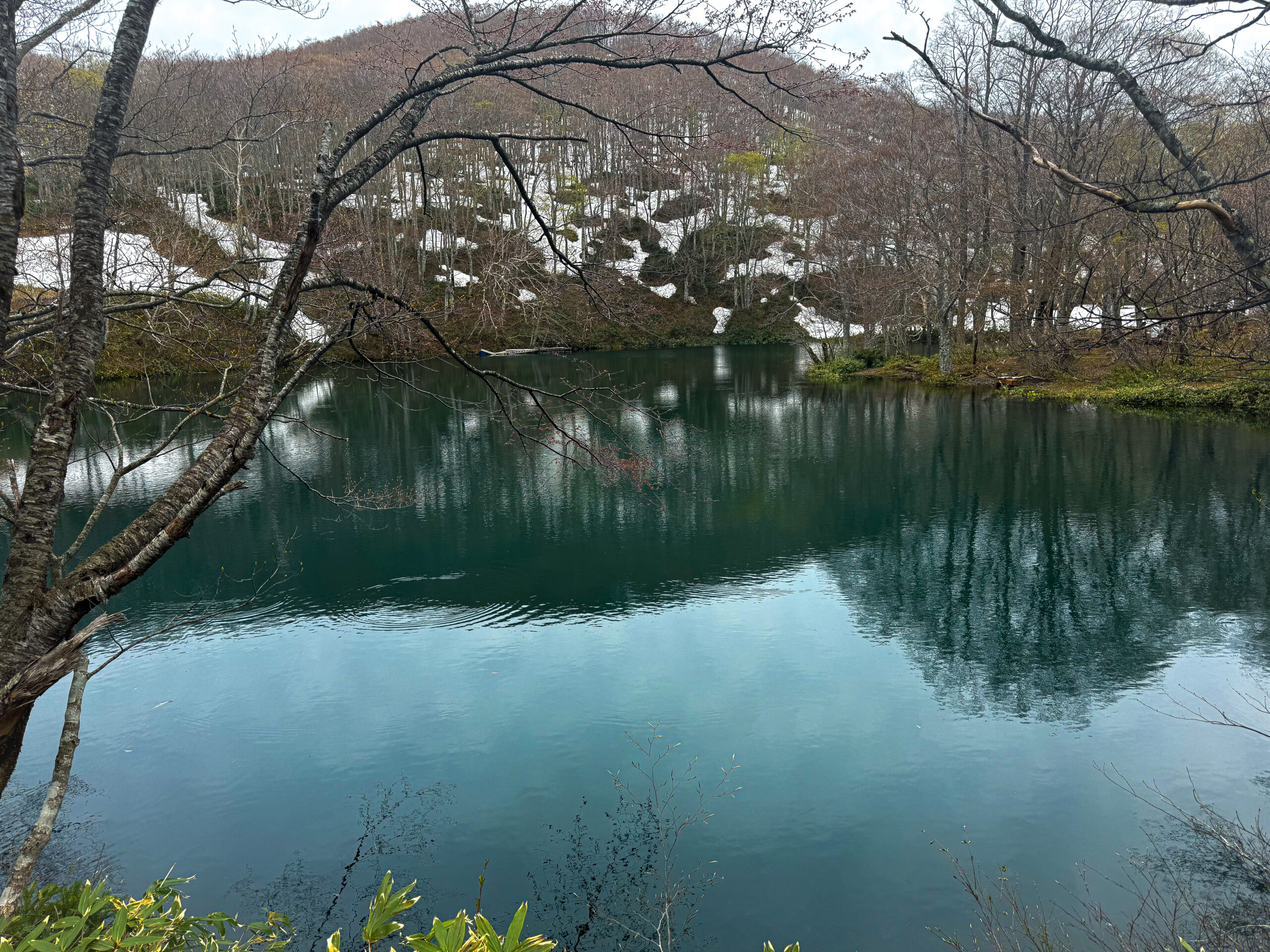a beautiful overlook of a lake in zao onsen yamagata japan for somatic itinerary